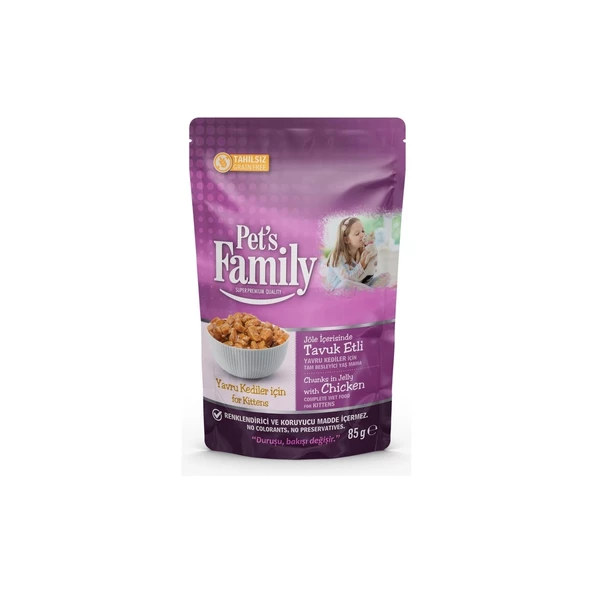 Pet's Family 85  Gr Pouch Yavru Kedi Yaş Mama