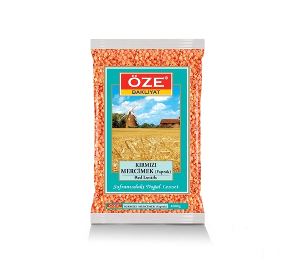 Öze Kırmızı Mercimek Yaprak 1000  Gr