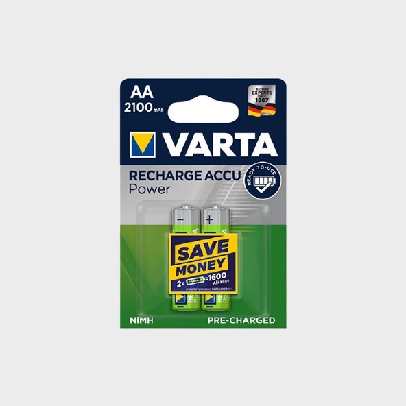 Varta Şarjlı Kalempil 2li 2100 Mah