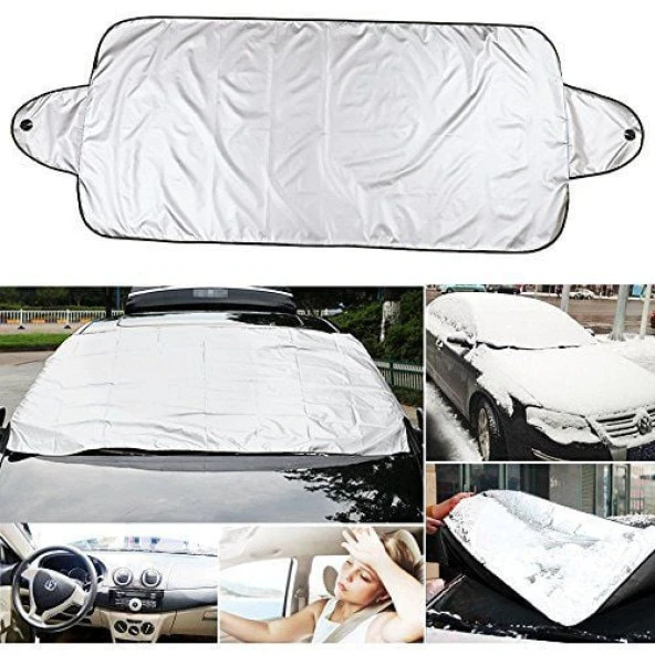 Audi 90 Ön için Cam İçin Kar Ve Güneş Koruyucu Branda - Resim 3