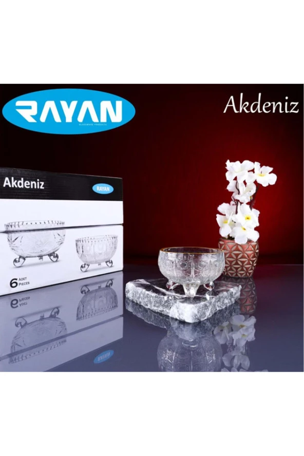 Rayan Akdeniz 6'lı Ayaklı Kase