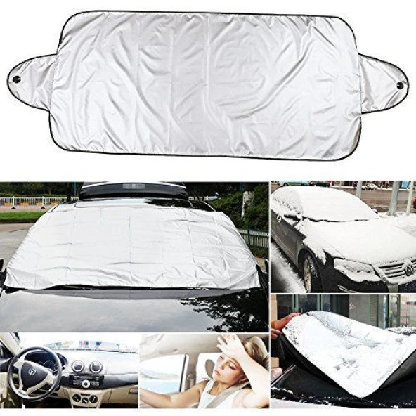 Peugeot 207 Station için Wagon Sw Ön Cam İçin Kar Ve Güneş Koruyucu Branda - Resim 3