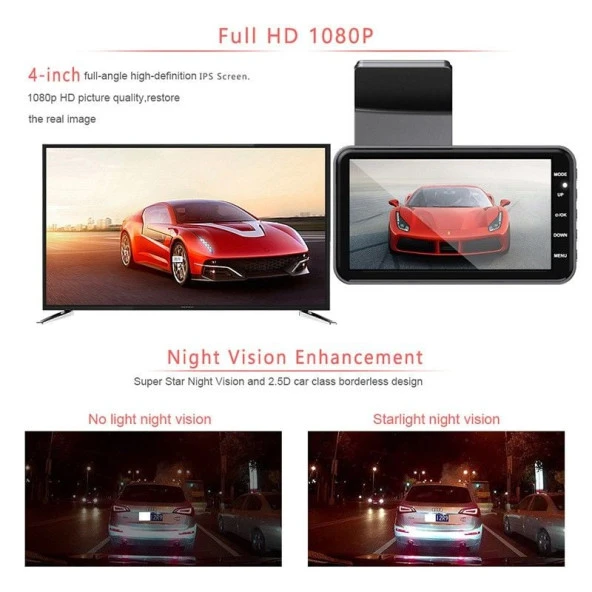 4 İnç Dvr için Ayarlanabilir Kameralı Geri Görüş / Gupr96 - 2