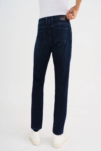 Loft 2033783 Koyu Mavi Erkek Terry Brown Slim Fit Normal Bel Daralan Paça Kot Pantolon - 3