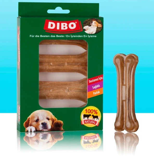 Dibo Köpek Ödül Kemiği Naturel Pres Kemik 30-35 Gr 10Cm 4Lü