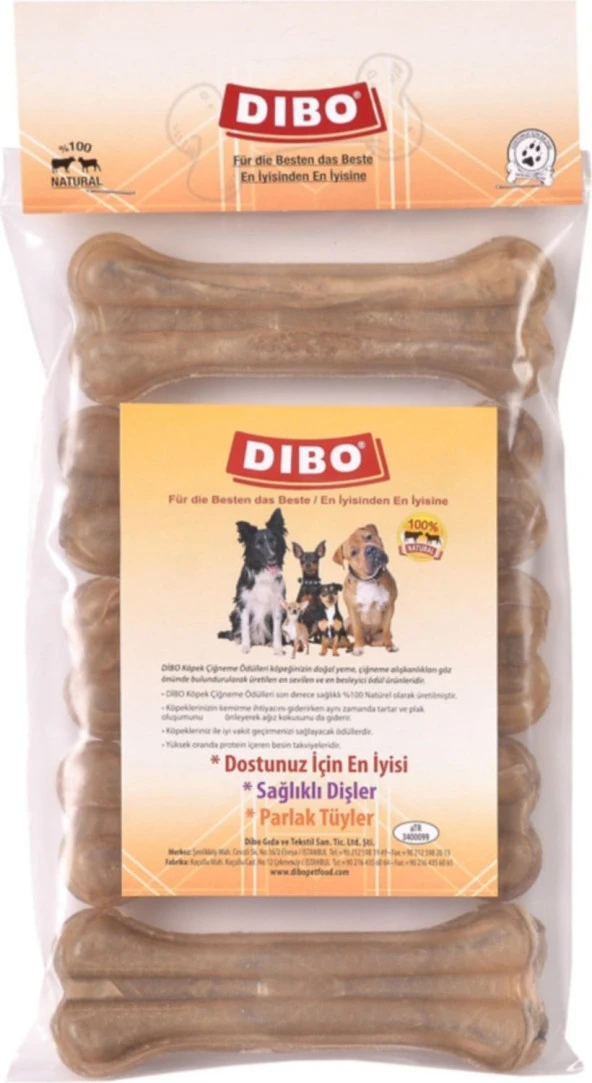 Dibo Naturel Pres Köpek Kemiği 75-80 Gr 5Li Paket
