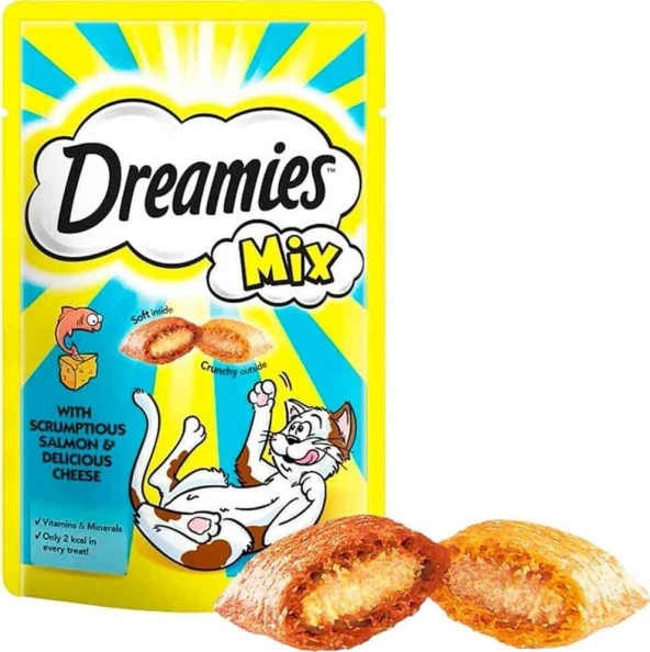 Dreamies Kedi Ödülü Mix Somonlu Ve Peynirli 60 gr