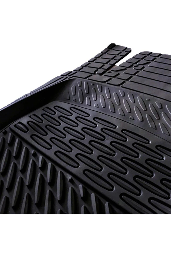 Safir Renault Symbol için Havuzlu Universal Paspas Krom Siyah - Resim 2