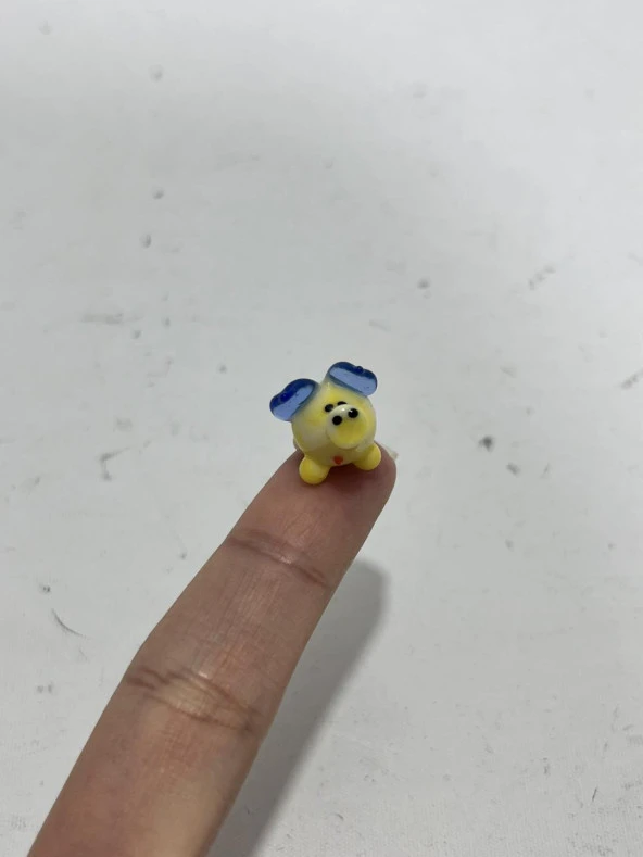 El Yapımı Mini Murano Cam Domuz Biblo A159-01 - Resim 4