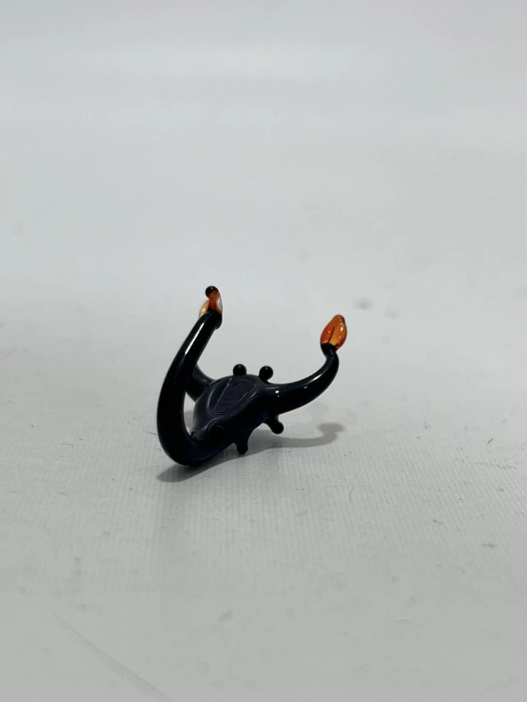 El Yapımı Mini Murano Cam Akrep Biblo A160-04 - Resim 4
