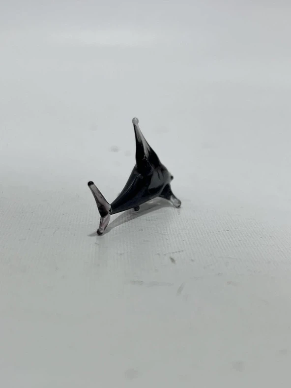 El Yapımı Mini Murano Cam Köpek Balığı Biblo A160-03 - 3
