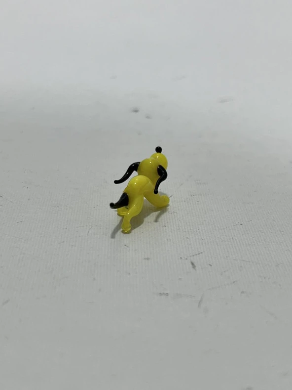 El Yapımı Mini Murano Cam Köpek Biblo A160-01 - Resim 3