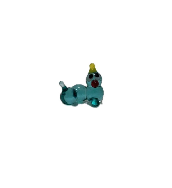 El Yapımı Mini Murano Cam Tırtıl Biblo A161-04