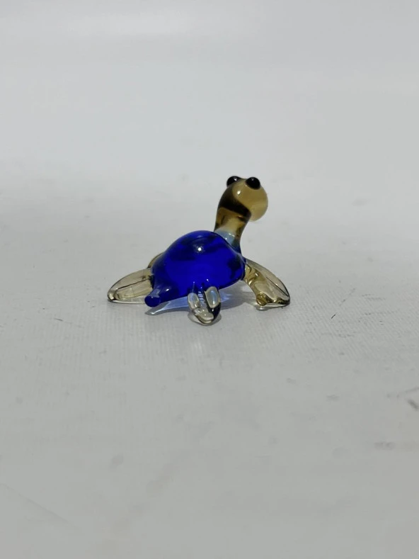 El Yapımı Mini Murano Cam Kaplumbağa Biblo A161-05 - Resim 3