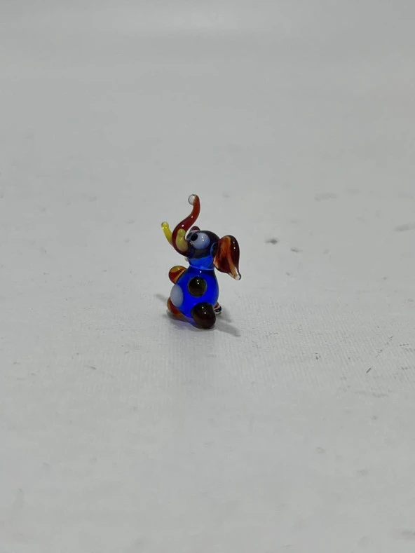 El Yapımı Mini Murano Cam Fil Biblo A161-10 - Resim 2