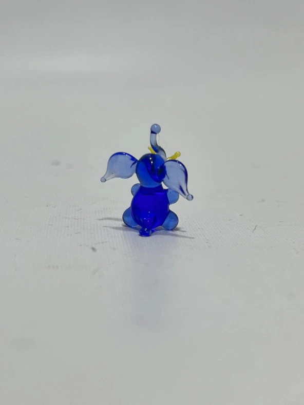 El Yapımı Mini Murano Cam Fil Biblo A162-08 - Resim 3