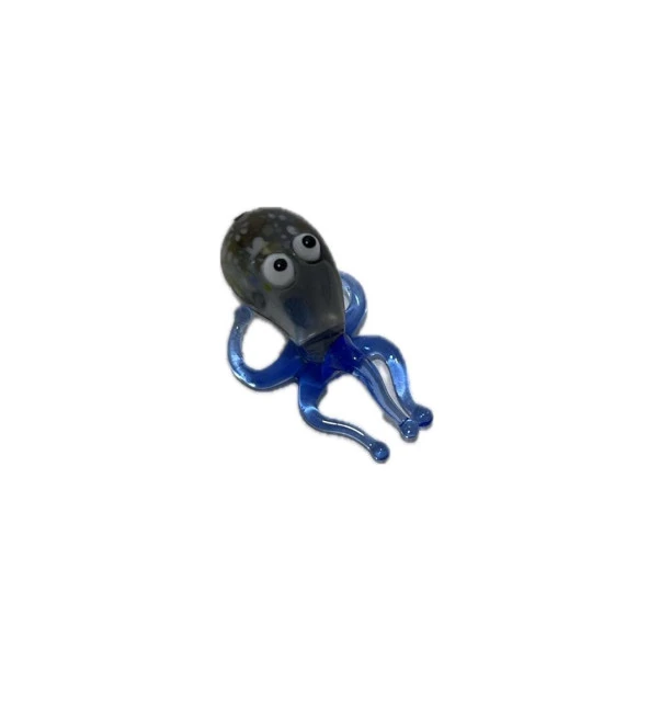 El Yapımı Mini Murano Cam Ahtapot Biblo A162-09