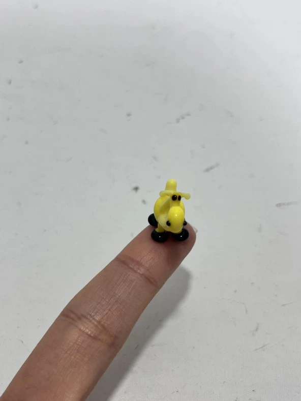 El Yapımı Mini Murano Cam Deve Biblo A163-06 - Resim 4