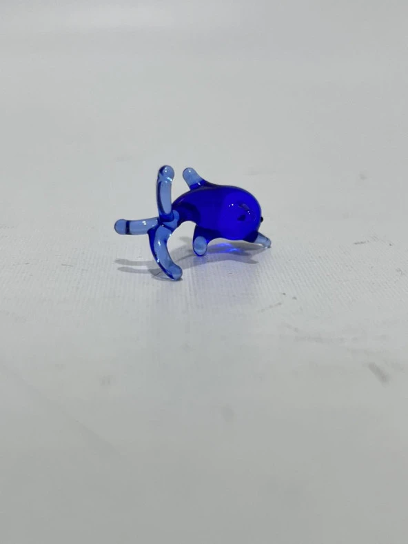 El Yapımı Mini Murano Cam Yunus Biblo A164-07 - Resim 3