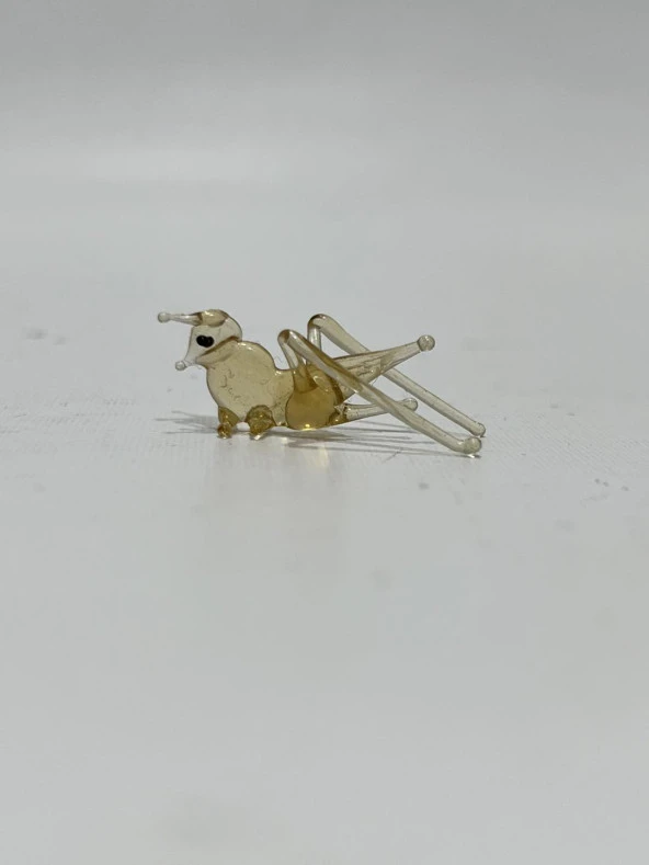 El Yapımı Mini Murano Cam Çekirge Biblo A165-10 - Resim 2