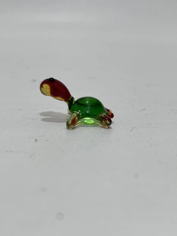 El Yapımı Mini Murano Cam Kaplumbağa Biblo A166-05 - Resim 2