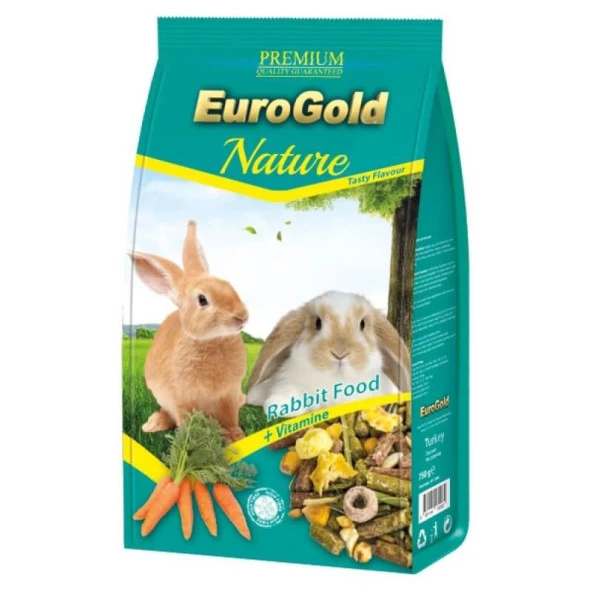 Eurogold Tavşan Yemi Nature Rabbit 750 Gr x 5 adet