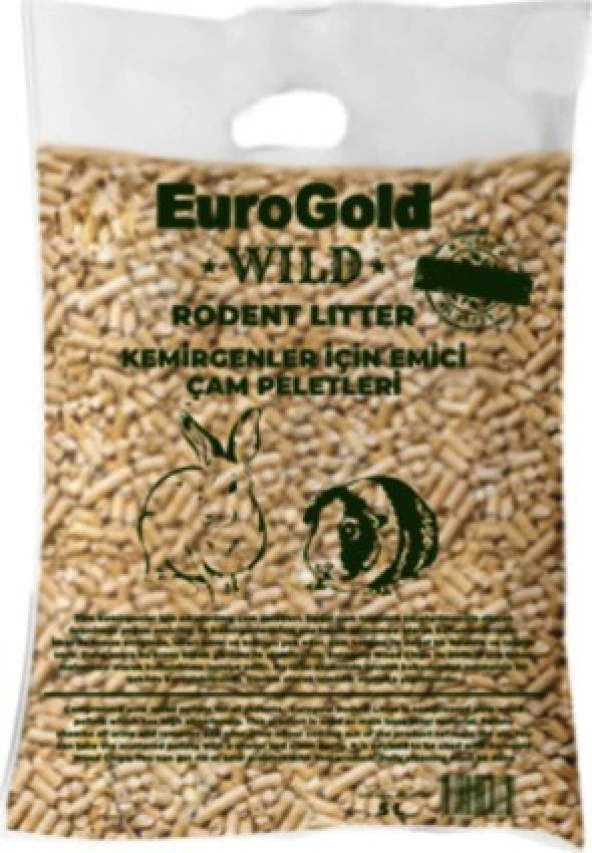 Eurogold Wild Rodent Litter Kemirgen İçin Emici Çam Peleti Taban Altlığı 5 Lt