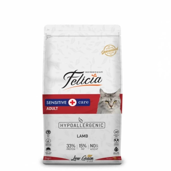 Felicia Kedi Maması Kuzu Etli HypoAllergenic 2 Kg