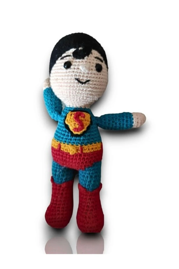 Süperman Bebek Amigurumi 15 Cm