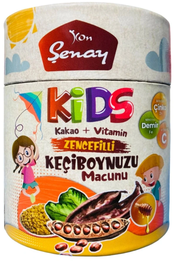 Kids Zencefilli Keçiboynuzu Macunu ( Kakao + Vitamin ) 240 g