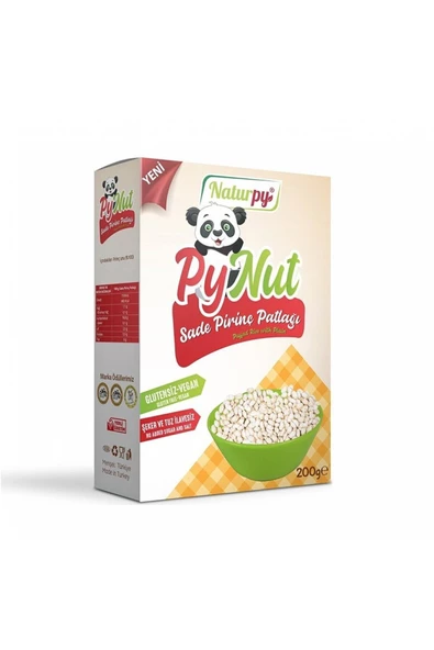 Pynut Glutensiz Sade Pirinç Patlağı 200 Gr