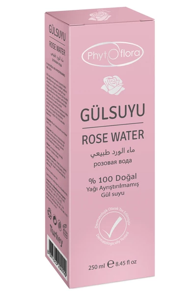 Gözenek & Cilt Sıkılaştırıcı Gül Suyu Tonik Etkili 250 Ml