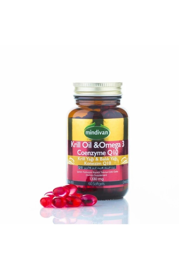 Krill Oil & Omega 3 1330 Mg Balık Yağı 60 Softjel & Coenzyme Q10