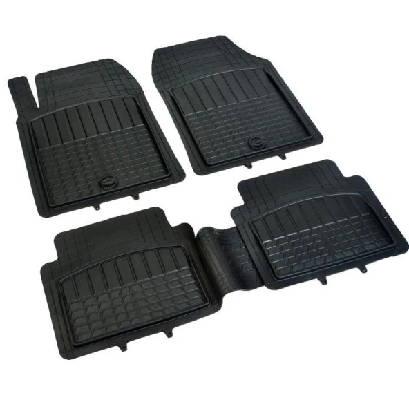 Fiat Brava Uyumlu için Universal Pufi Race Paspas Siyah Renk ürün görseli