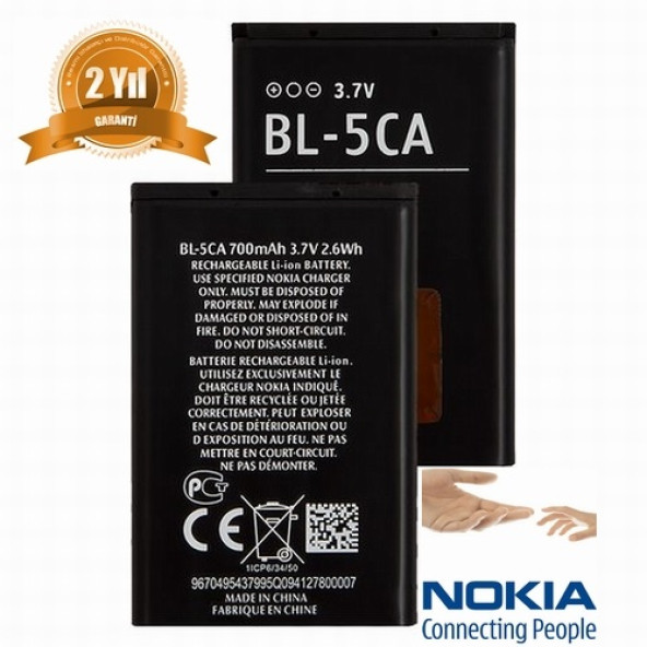 Nokia BL-5CA 6330 (BL5ca 700 mAh Batarya Pil Orijinal Uzun Ömürlü Yüksek Kapasite) - 8