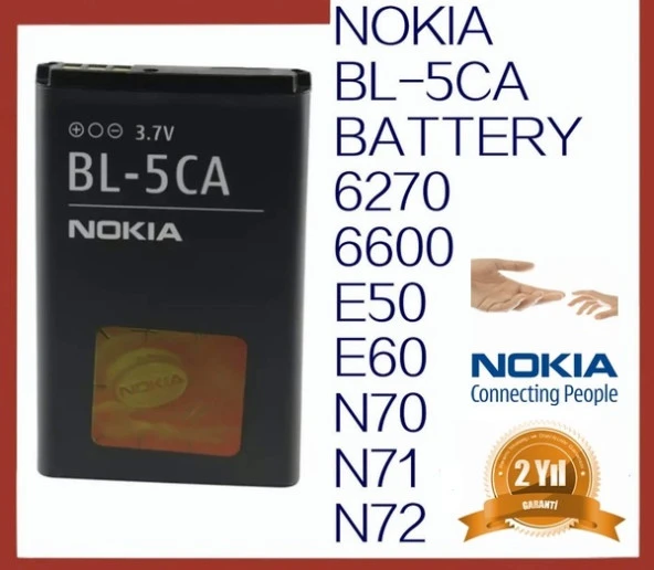 Nokia BL-5CA 6330 (BL5ca 700 mAh Batarya Pil Orijinal Uzun Ömürlü Yüksek Kapasite) - 2