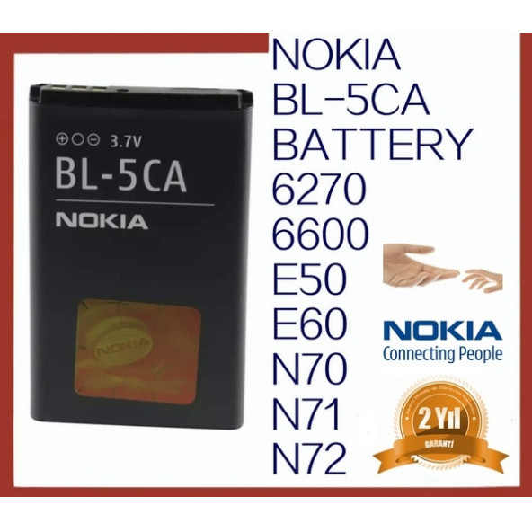 Nokia BL-5CA 6822 (BL5ca 700 mAh Batarya Pil Orijinal Uzun Ömürlü Yüksek Kapasite) - Resim 2