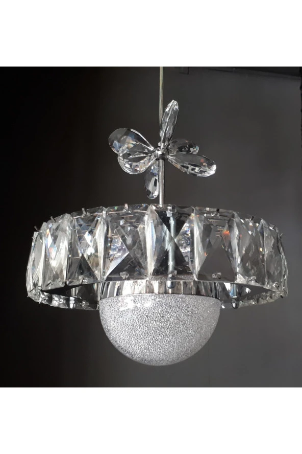 Luxury Lüks Kristal Led Li Salon Ve Oda Sarkıt Avizesi - 2