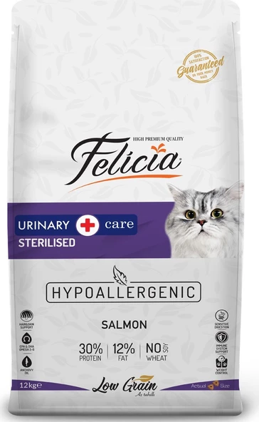 Felicia Kısır Kedi Maması Somonlu Sterilised Kedi Maması 12 Kg