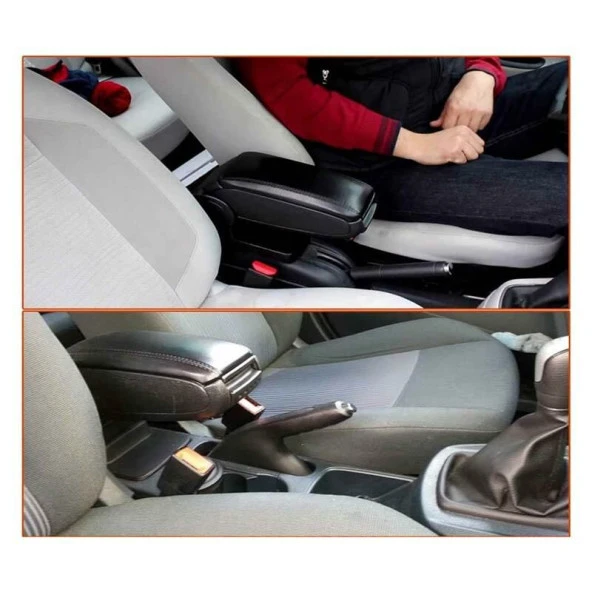 Dacia Duster 2010-2017 için Araca Özel Kol Dayama Kolçak Siyah Niken - Resim 2