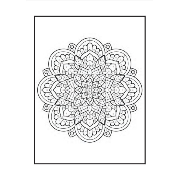 Sayılarla Mandala Boyama Kitabı (100 Süper Mandala) - 4