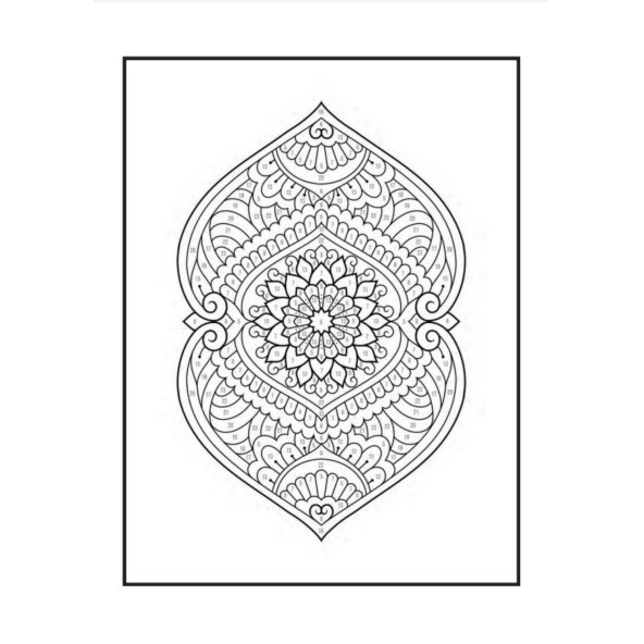 Sayılarla Mandala Boyama Kitabı (100 Süper Mandala) - 5
