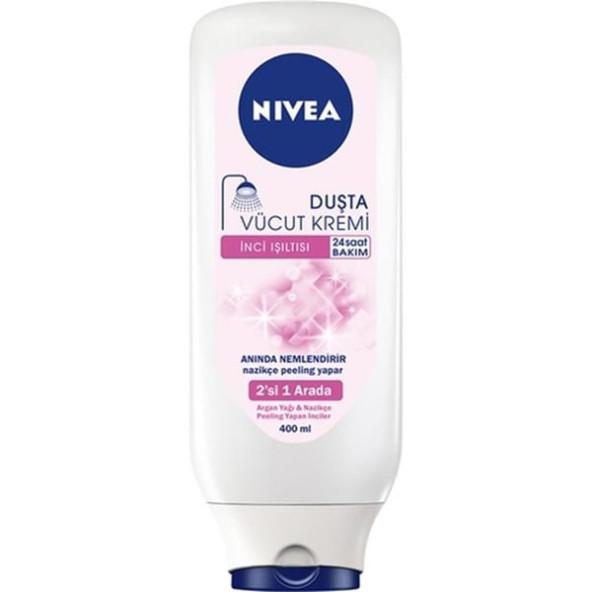 Nivea Duşta Vücut Kremi 2 Si 1 Arada Inci Işıltısı 400 ml