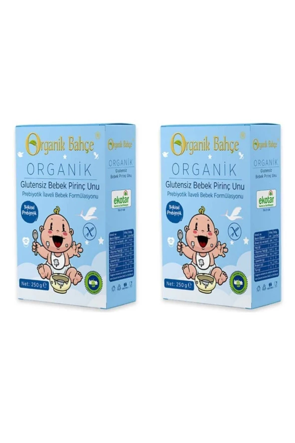 Organik Glutensiz Bebek Pirinç Unu +6 Ay Bebek Ek Gıda Seti