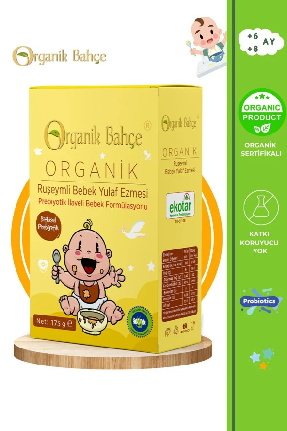 Organik Ruşeymli Bebek Yulaf Ezmesi 175 gr