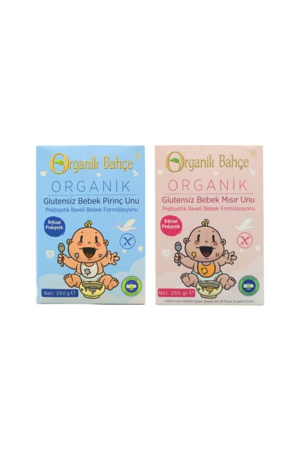 Organik Glutensiz Bebek Paketi (BEBEK MISIR UNU & BEBEK PİRİNÇ UNU)