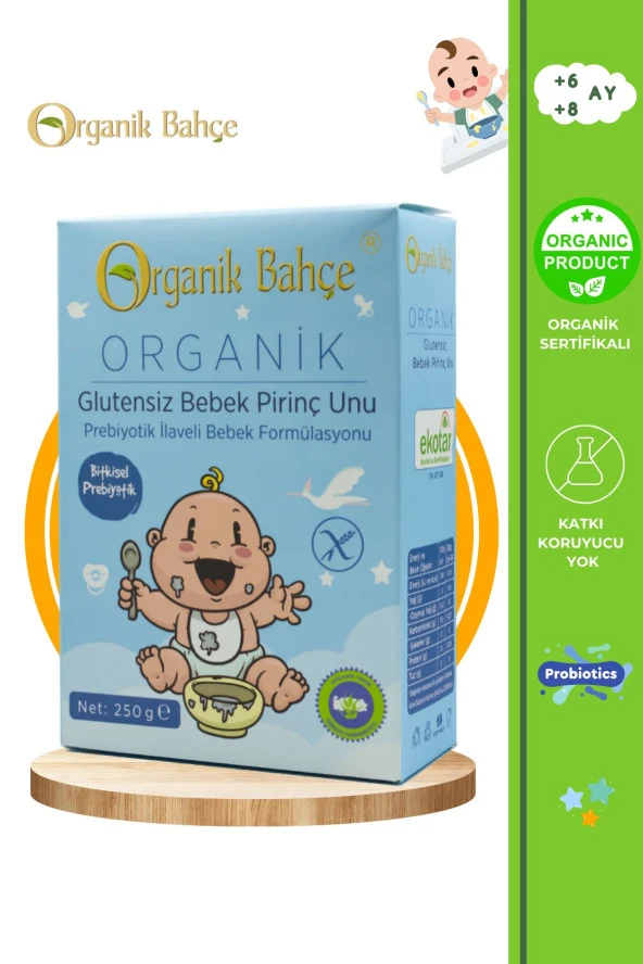 Organik Glutensiz Bebek Pirinç Unu 250 gr