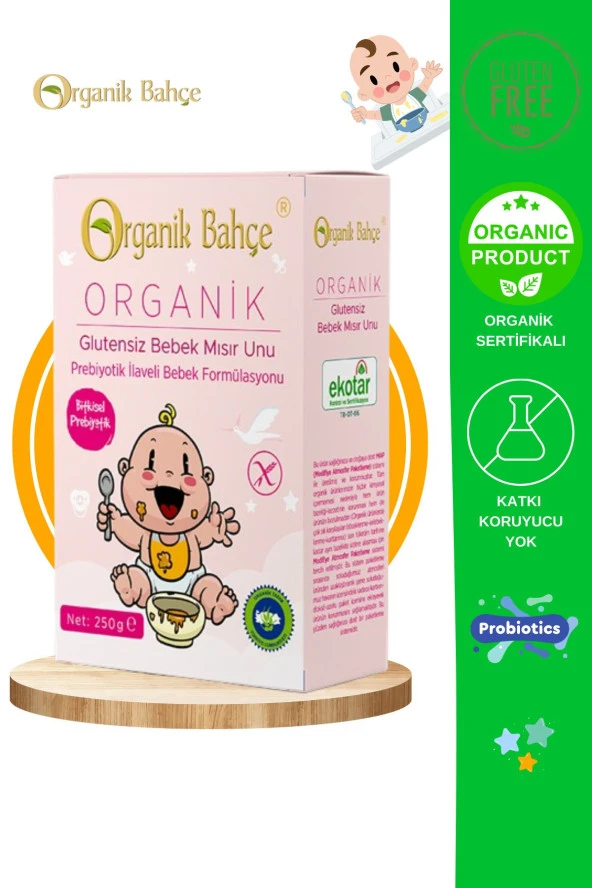 Organik Glutensiz Bebek Mısır Unu 250 gr