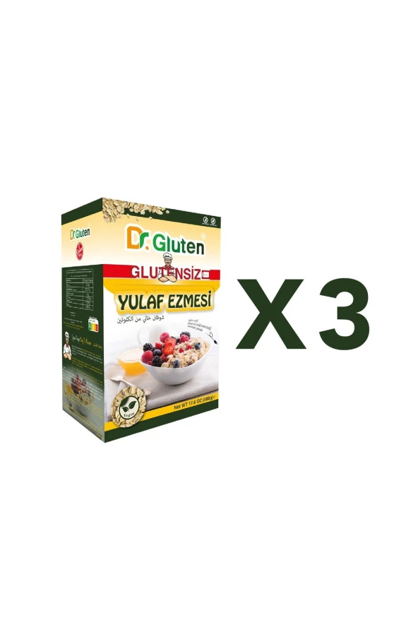 Glutensiz Yulaf Ezmesi 500g X3 Adet Fırsat Paketi
