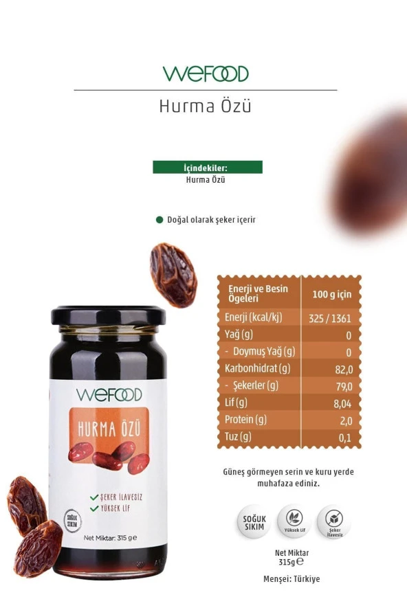 Hurma Özü 315 gr (Soğuk Sıkım) - 3